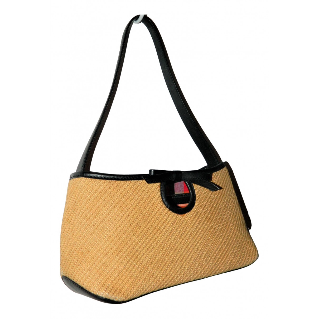 cole haan straw handbag